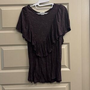 Anthropologie ruffled blouse